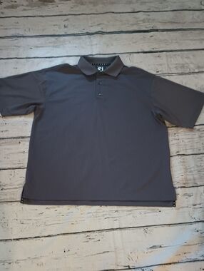 FJ Footjoy Gray Prodry Pique Polo Shirt L